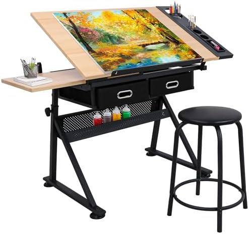 Art & Craft Tape - Adjustable Height Drafting Desk Drawing Table