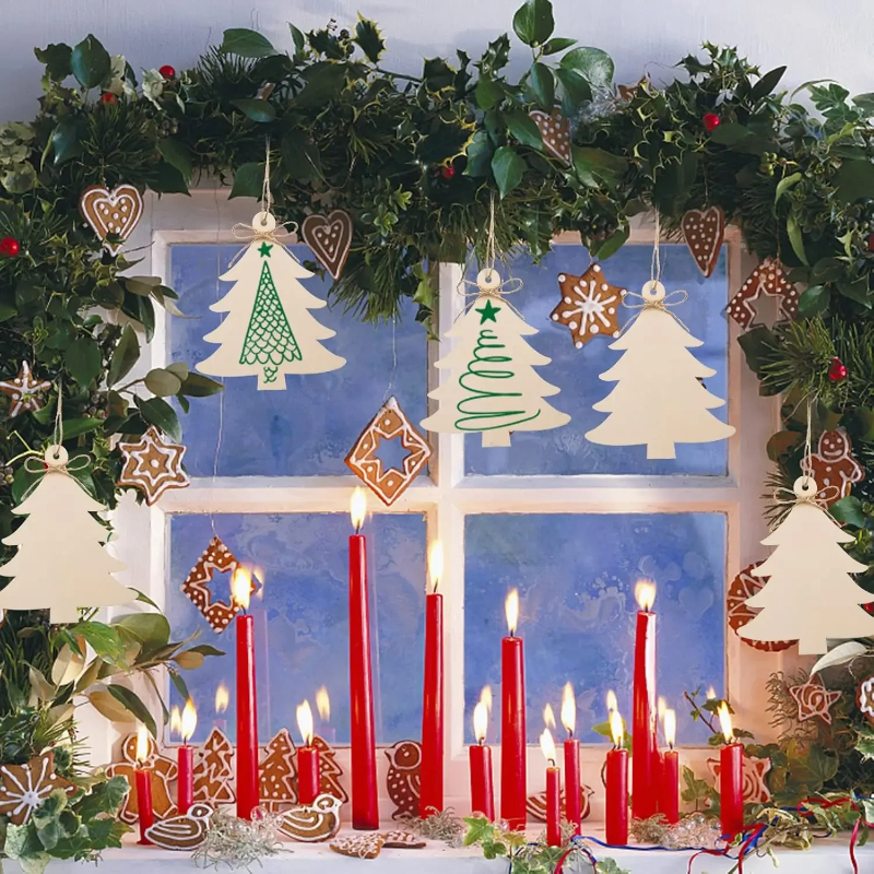 Art Craft Christmas Tree - DIY Paintable Blank Wooden Christmas Tree