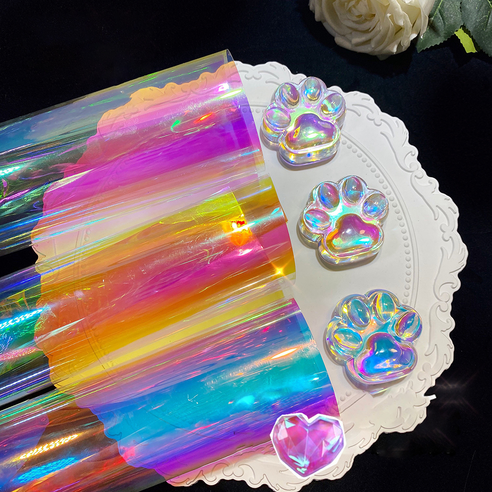 Aurora Laser Film Foil Resin J - Art Craft Rainbow 评论和价格