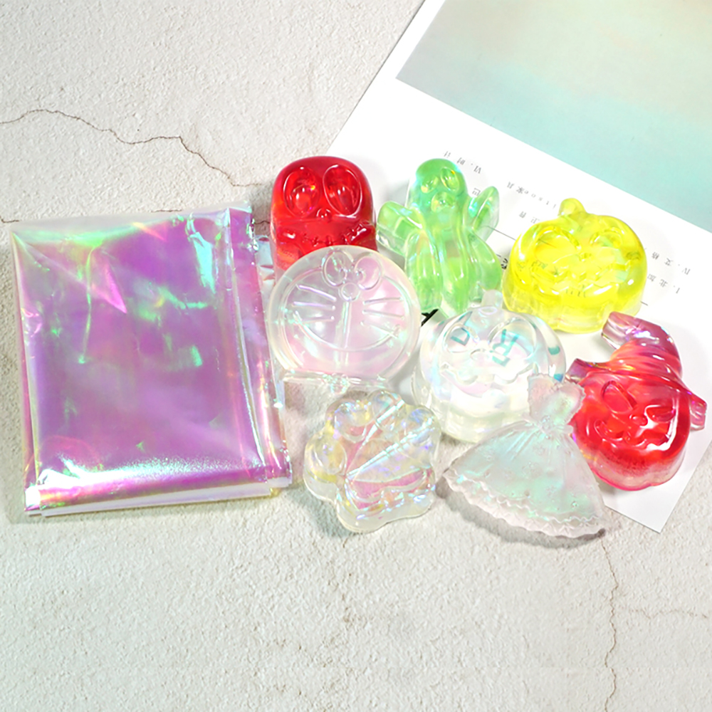 Aurora Laser Film Foil Resin J - Art Craft Rainbow 评论和价格