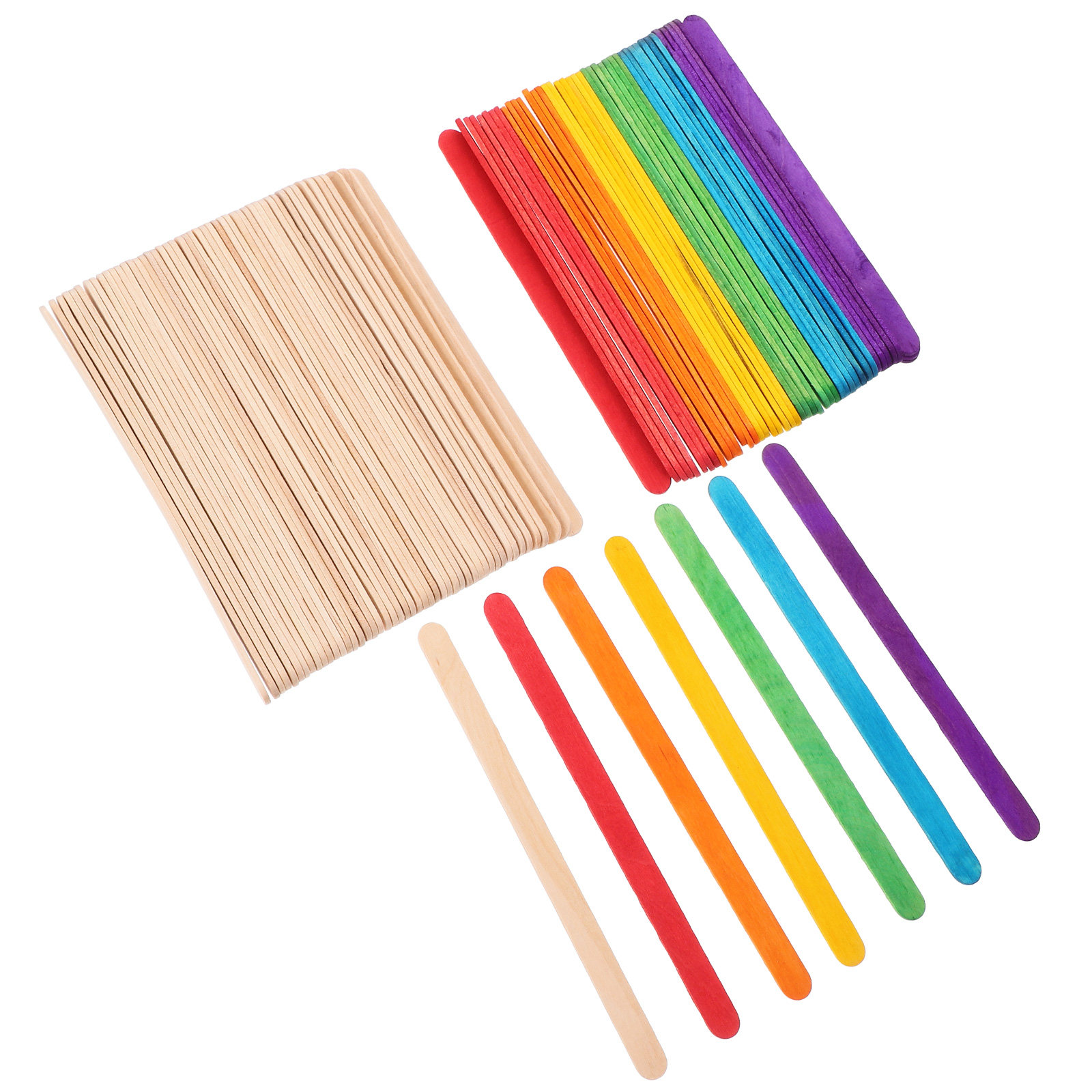200Pcs Jumbo Colored Wooden Cr - Art Craft Jumbo 评论和价格