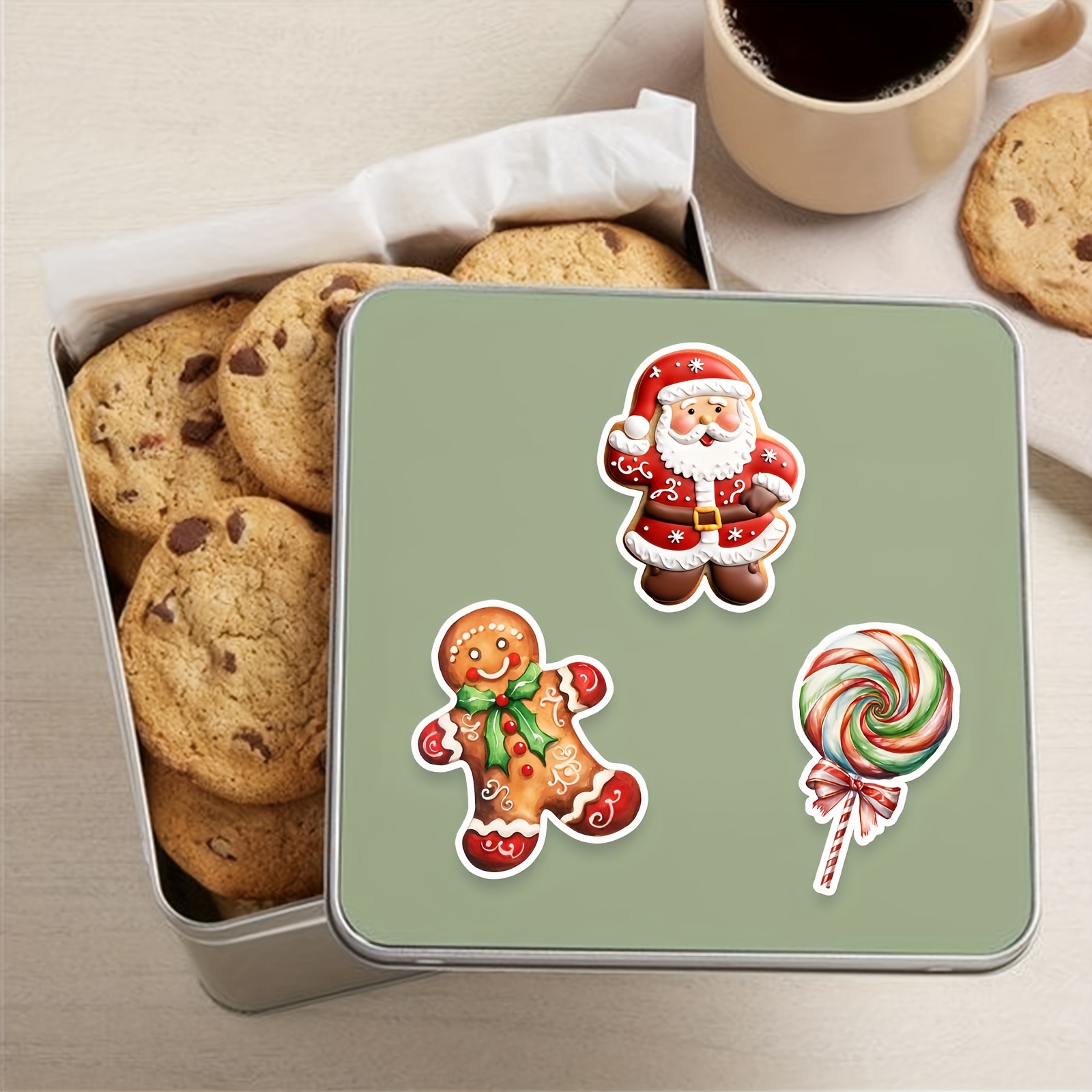 50PCS Vintage Christmas Sticke - Art Craft Journals 评论和价格