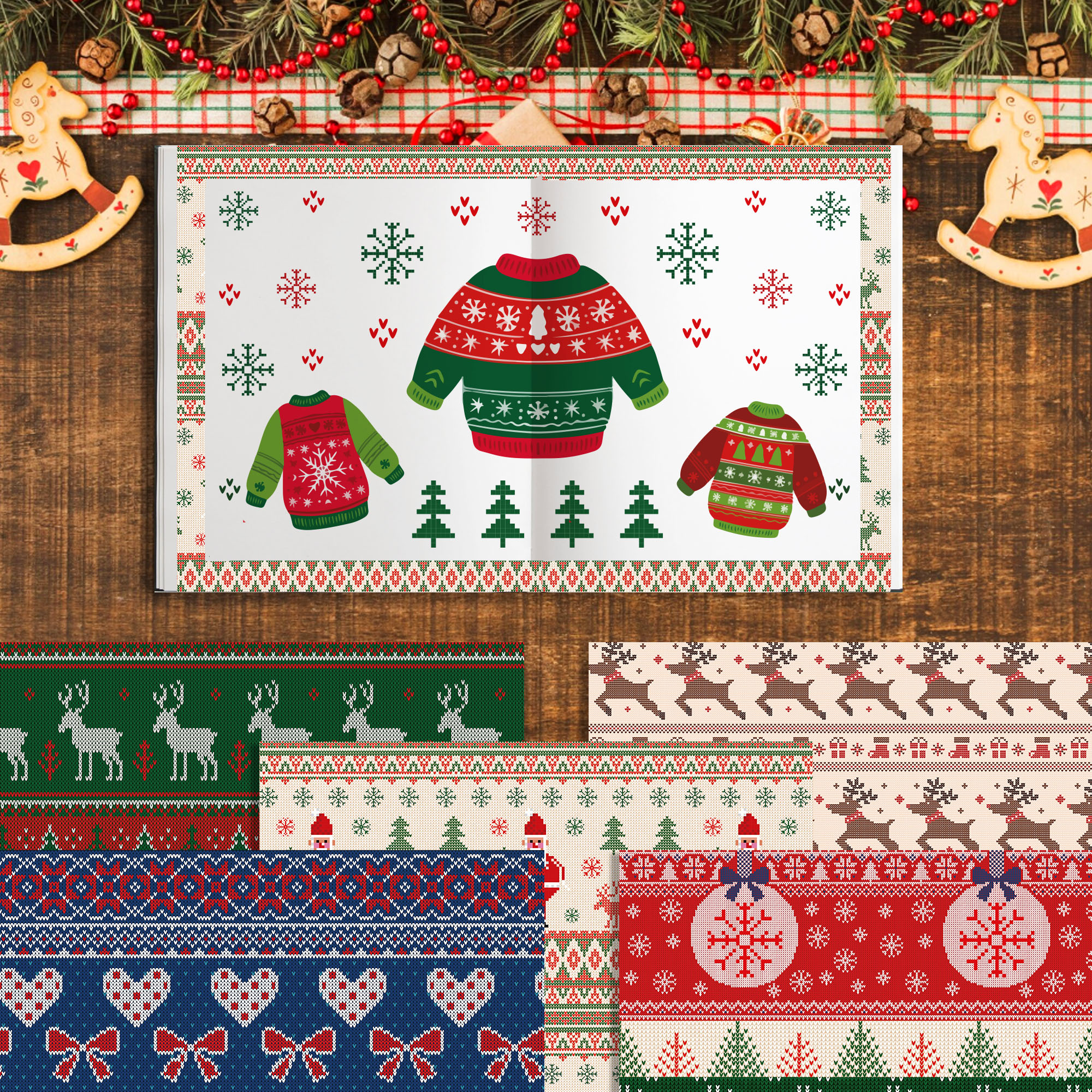 Christmas Washi Tape And Backg - Washi Tape Rolls 评论和价格