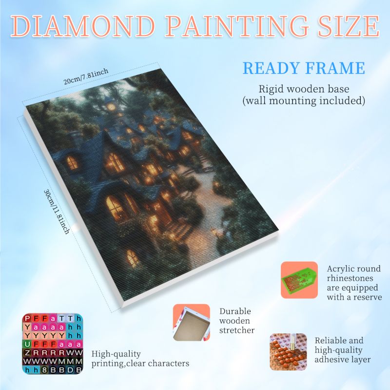 RUOPOTY Framed House 5d Diamon - Art Craft Room 评论和价格