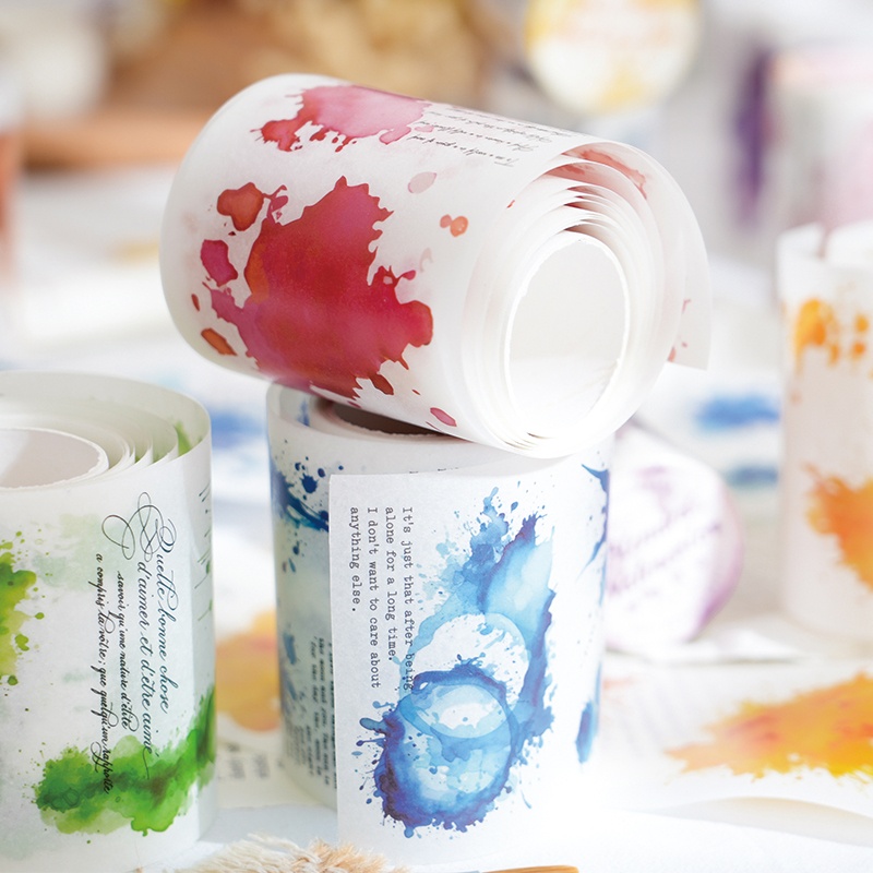 6 Rolls - 7Cm×200Cm Watercolor - Art Craft Using Paper 评论和价格