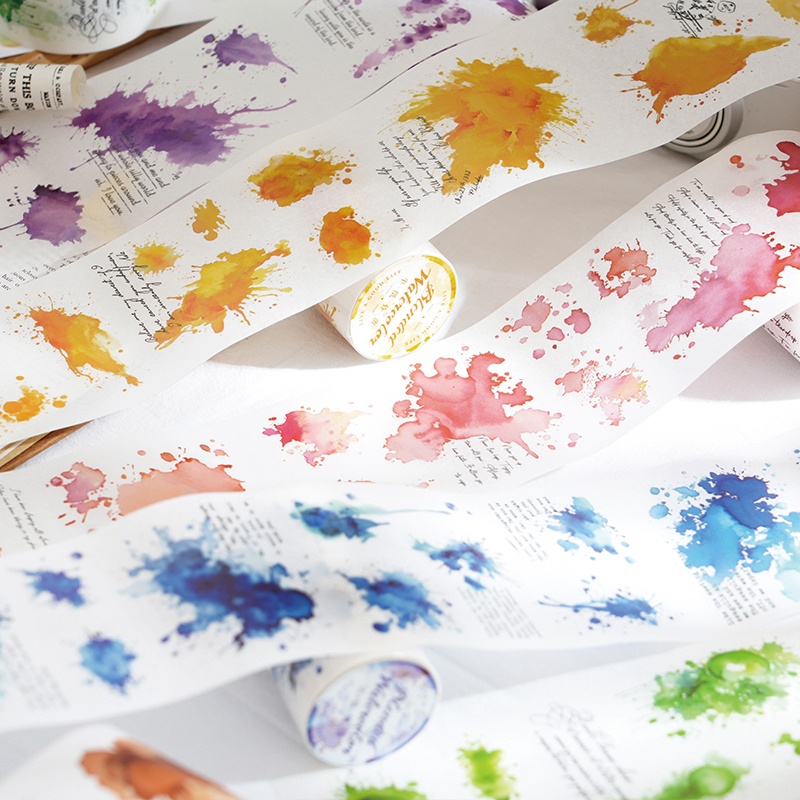 6 Rolls - 7Cm×200Cm Watercolor - Art Craft Using Paper 评论和价格
