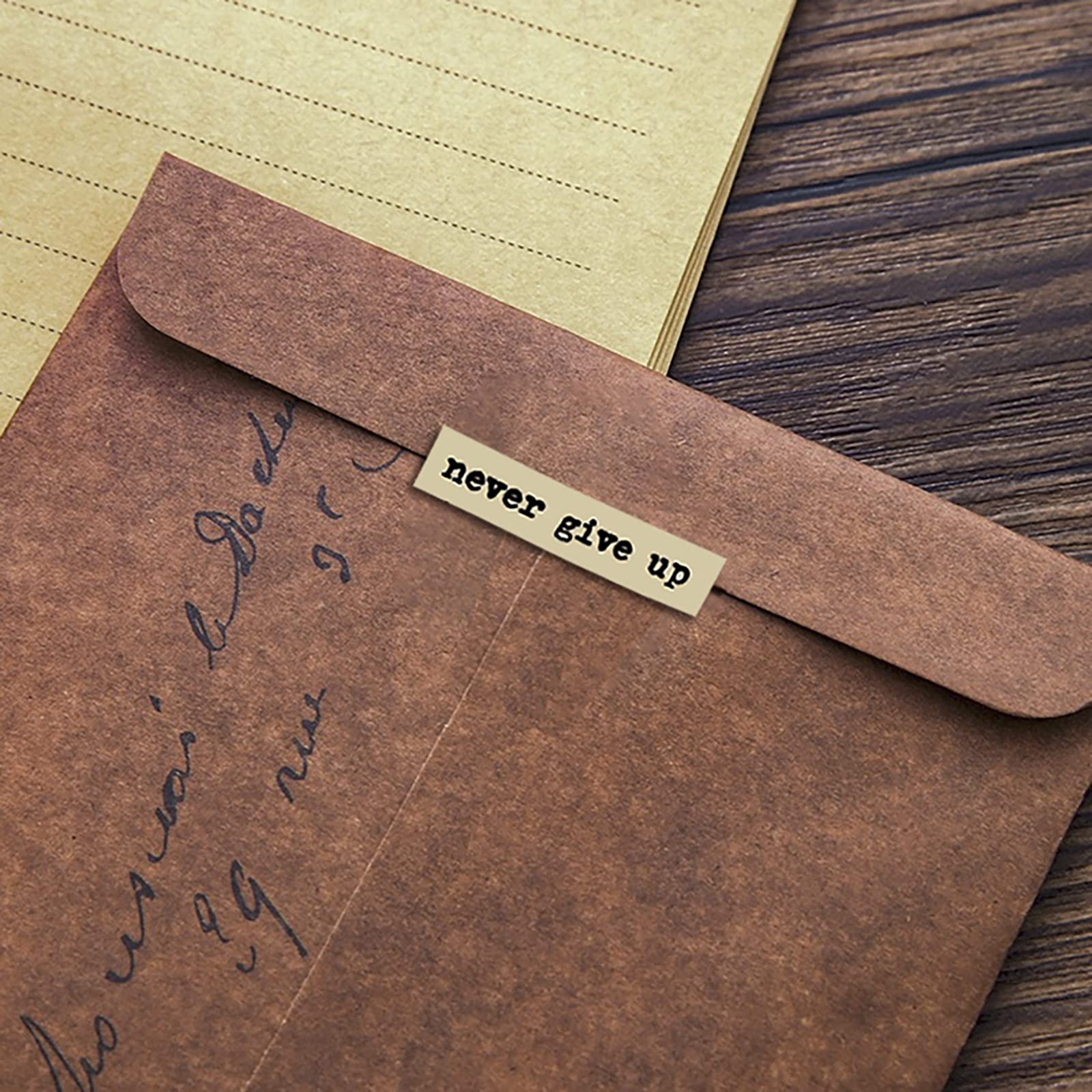 8pcs Brown Notes Quote Sticker - Art Craft Journals 评论和价格