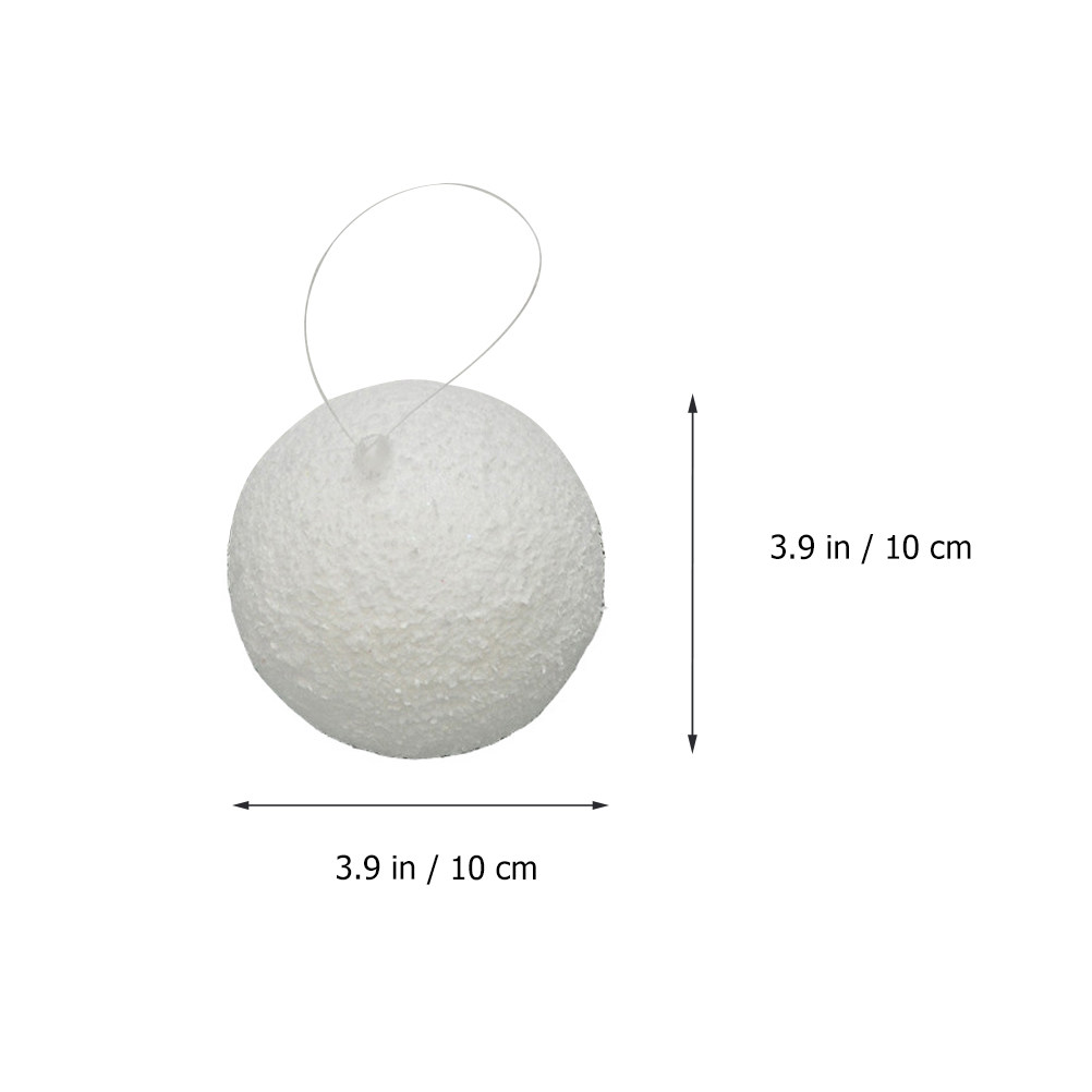6Pcs White Tree Ball Decor Cra - Art Craft Christmas Tree 评论和价格