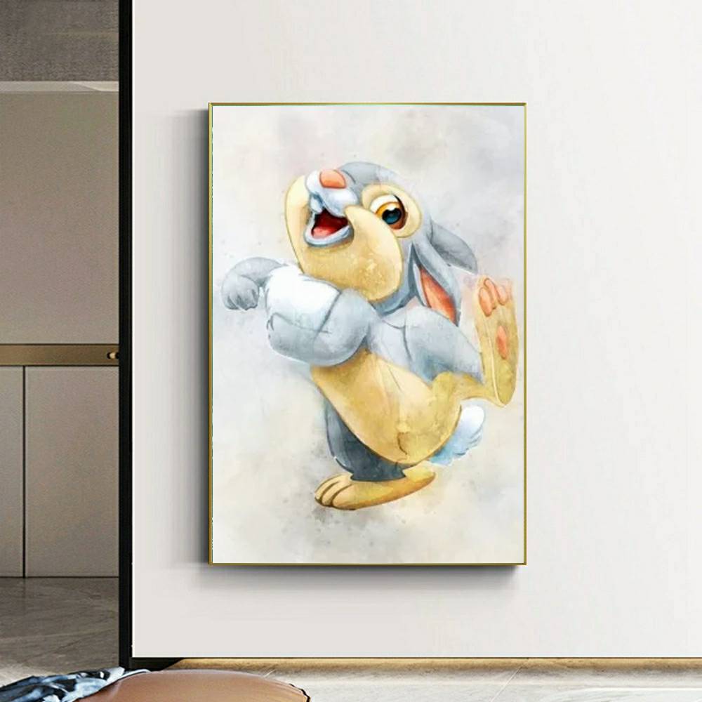 Disney Bambi Thumper Watercolo - Art Craft Disney 评论和价格