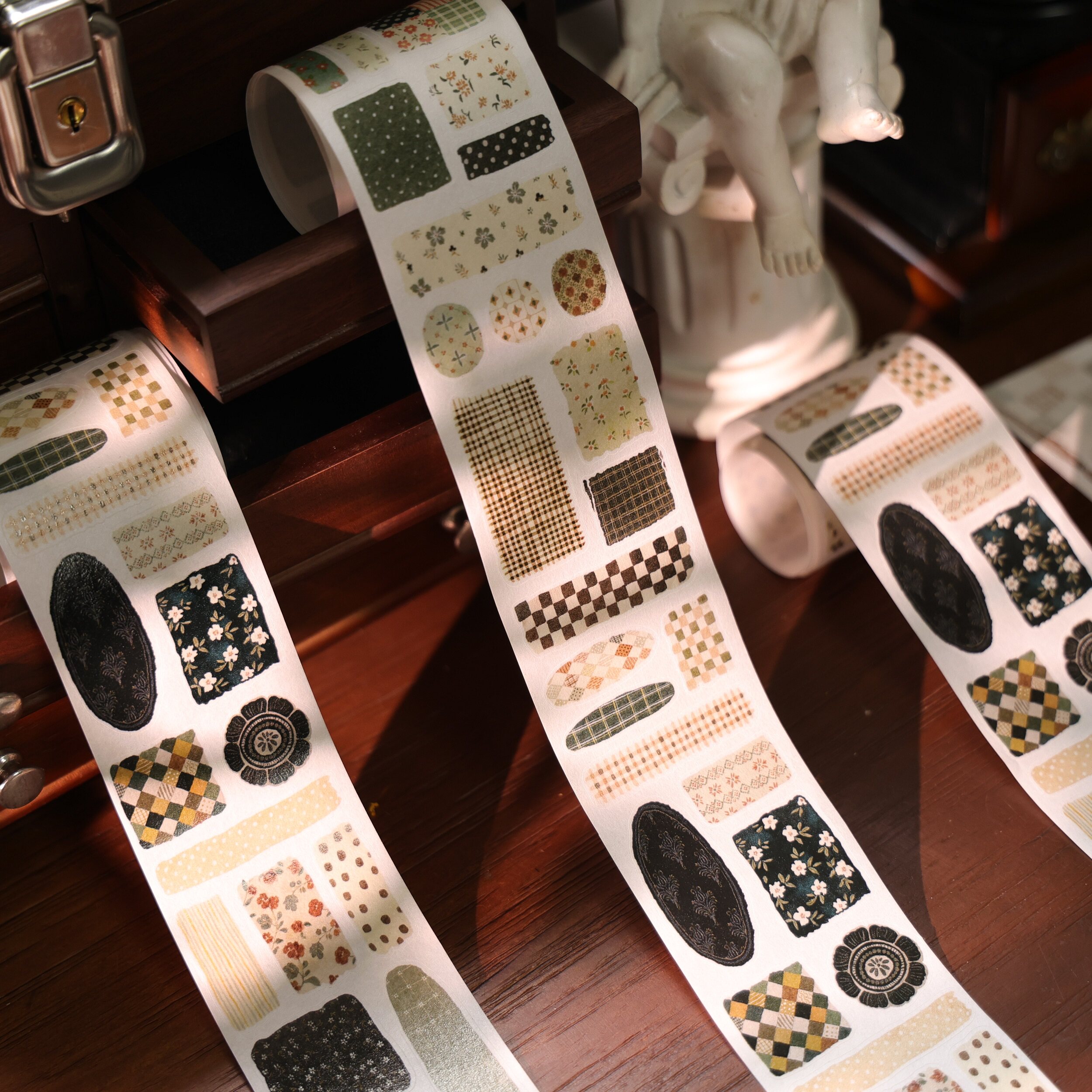 YiEr Studio Vintage Floral Pat - Washi Tape Rolls 评论和价格