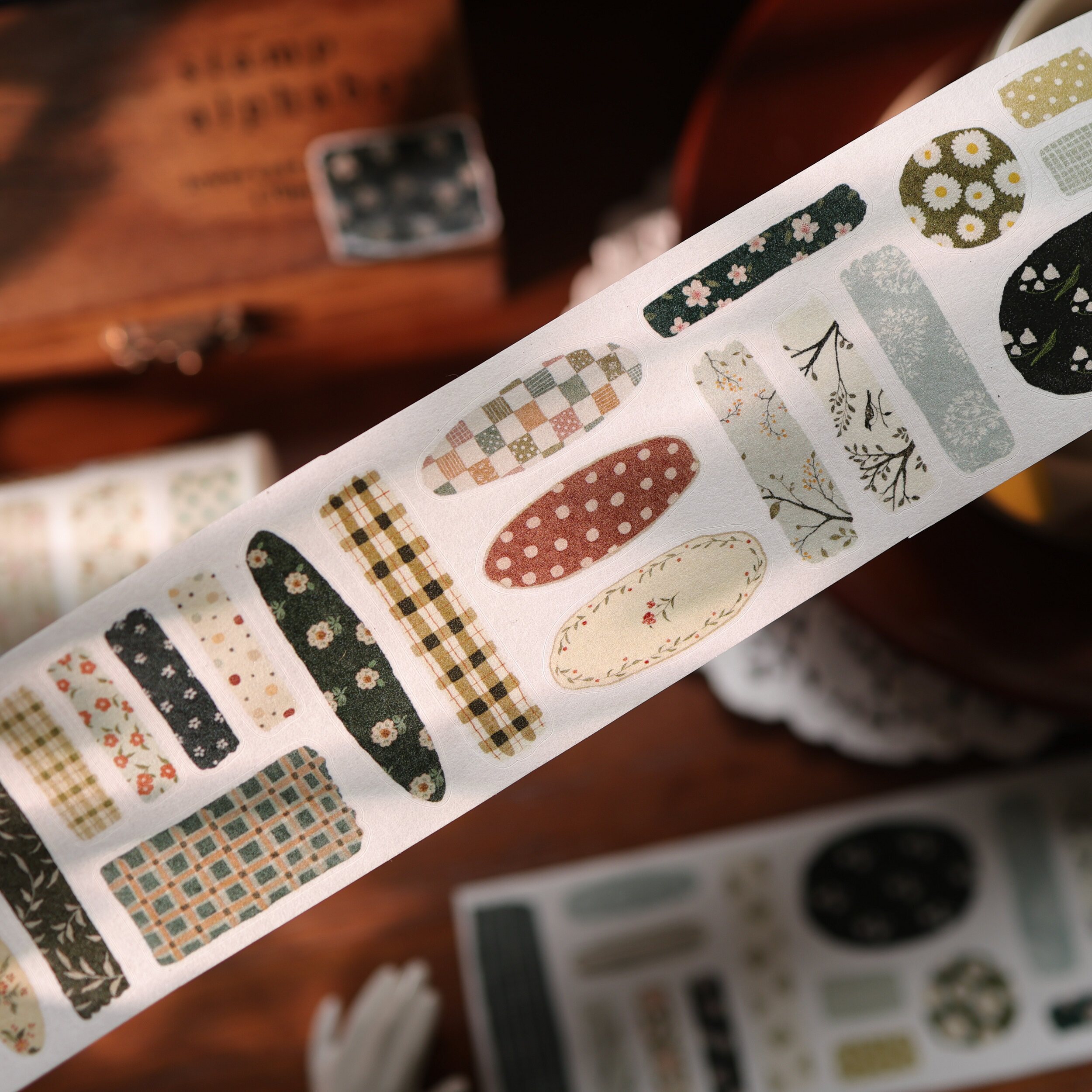 YiEr Studio Vintage Floral Pat - Washi Tape Rolls 评论和价格