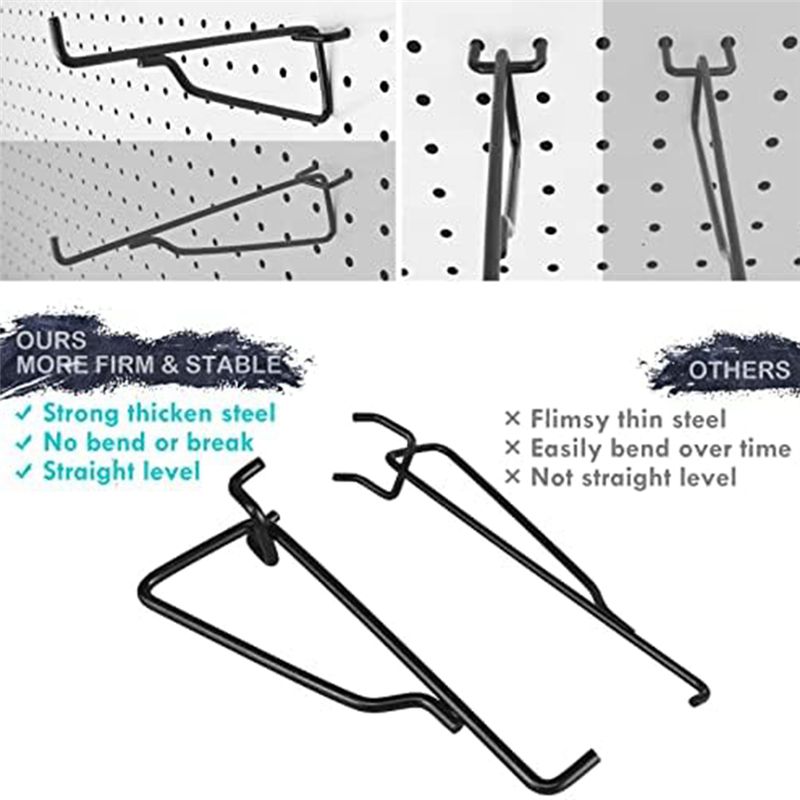 75STO-Peg Board Shelf Hooks, 8 - Art Craft Room 评论和价格