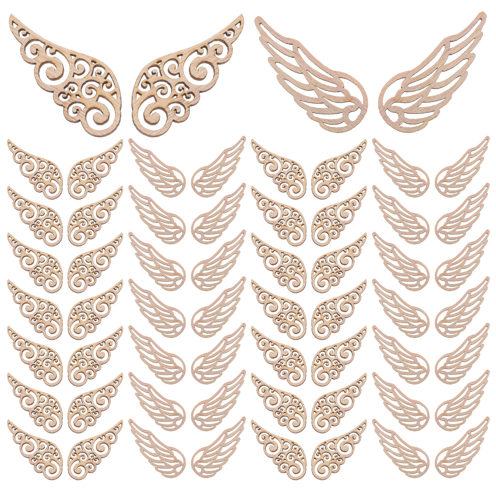 100Pcs Angel Wings Decoration  - Art Craft Christmas Tree 评论和价格
