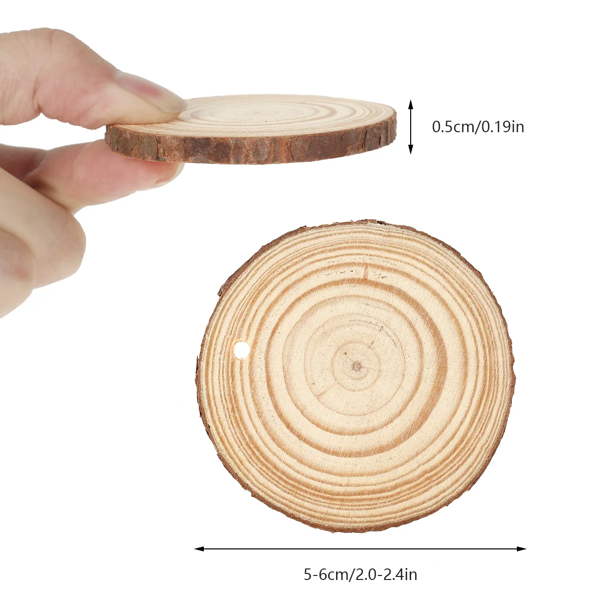 30pcs Natural Wood Slices Craf - Art Craft Christmas Tree 评论和价格