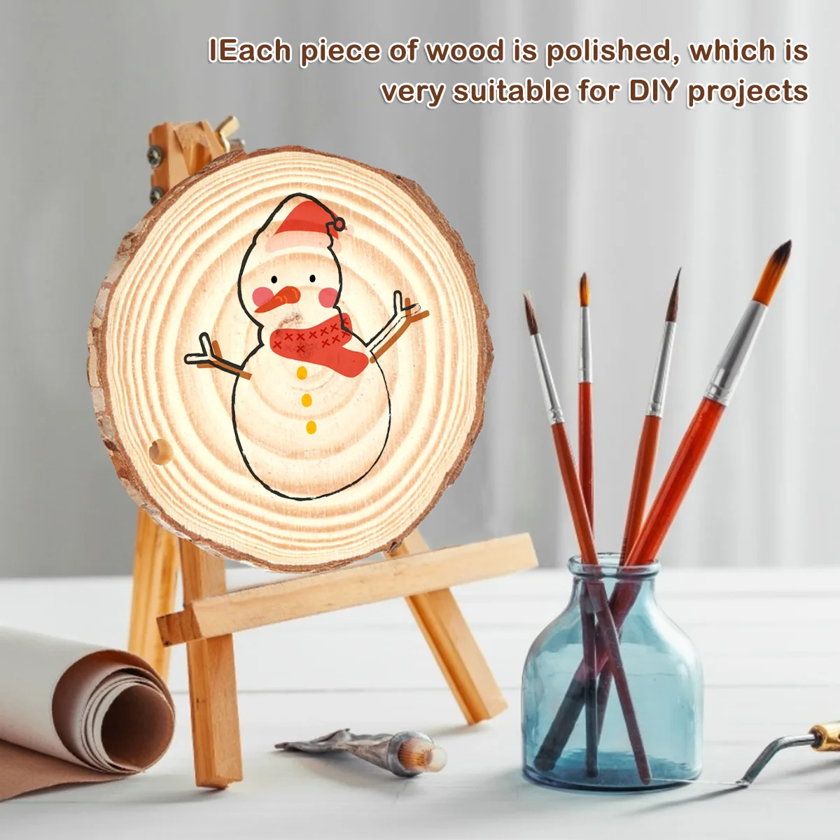 30pcs Natural Wood Slices Craf - Art Craft Christmas Tree 评论和价格