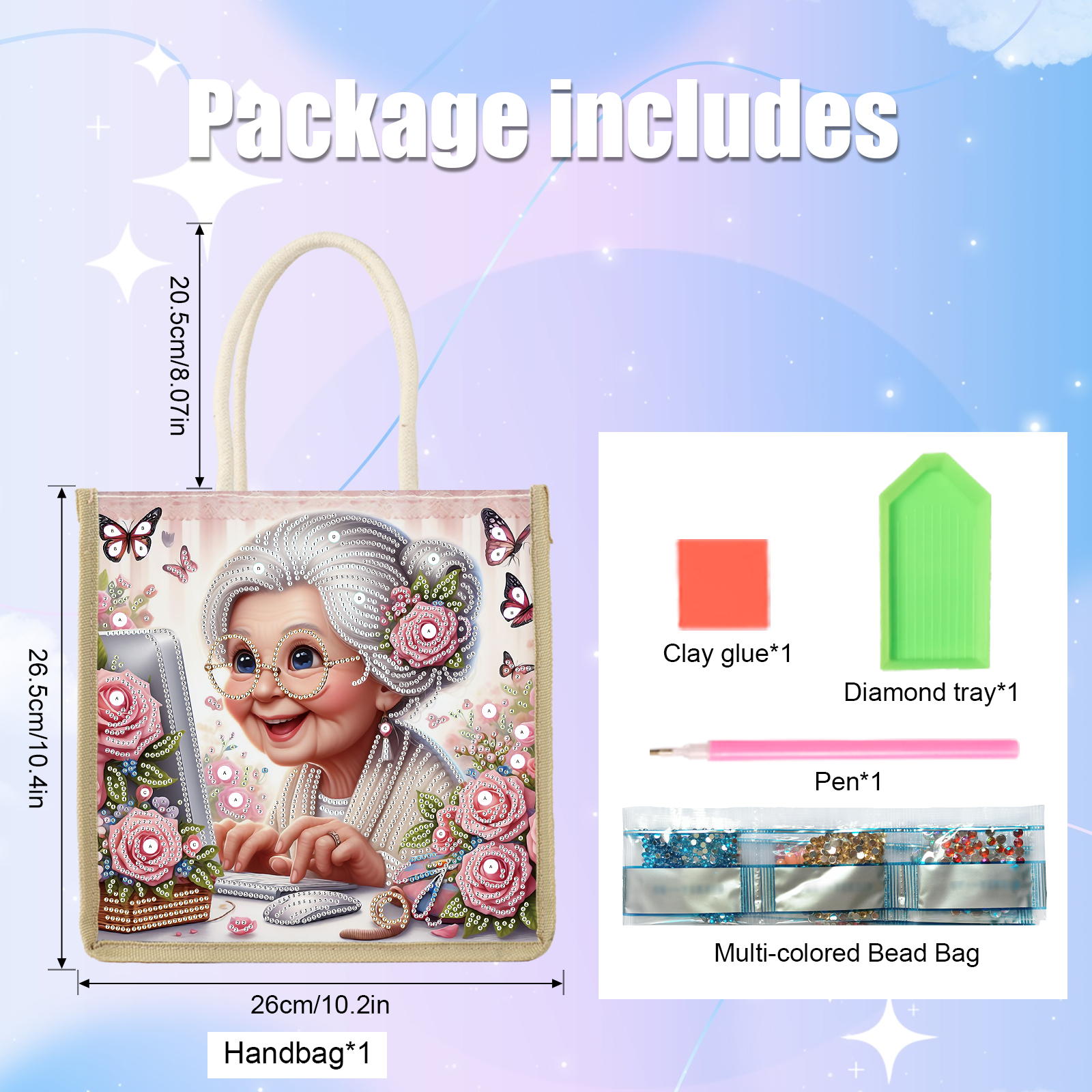 Diamond Art Painting Handbag K - Art Craft Kits 评论和价格