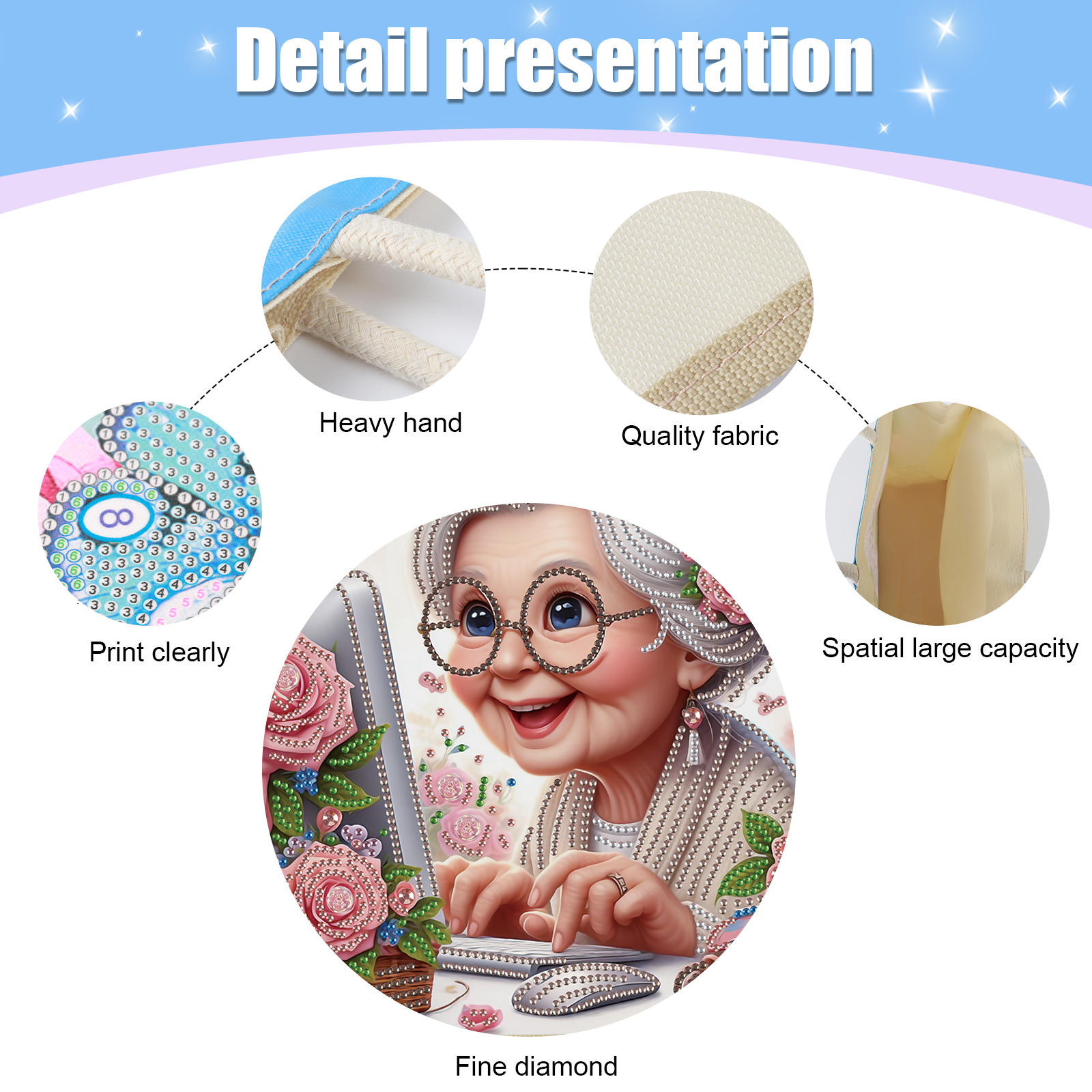 Diamond Art Painting Handbag K - Art Craft Kits 评论和价格