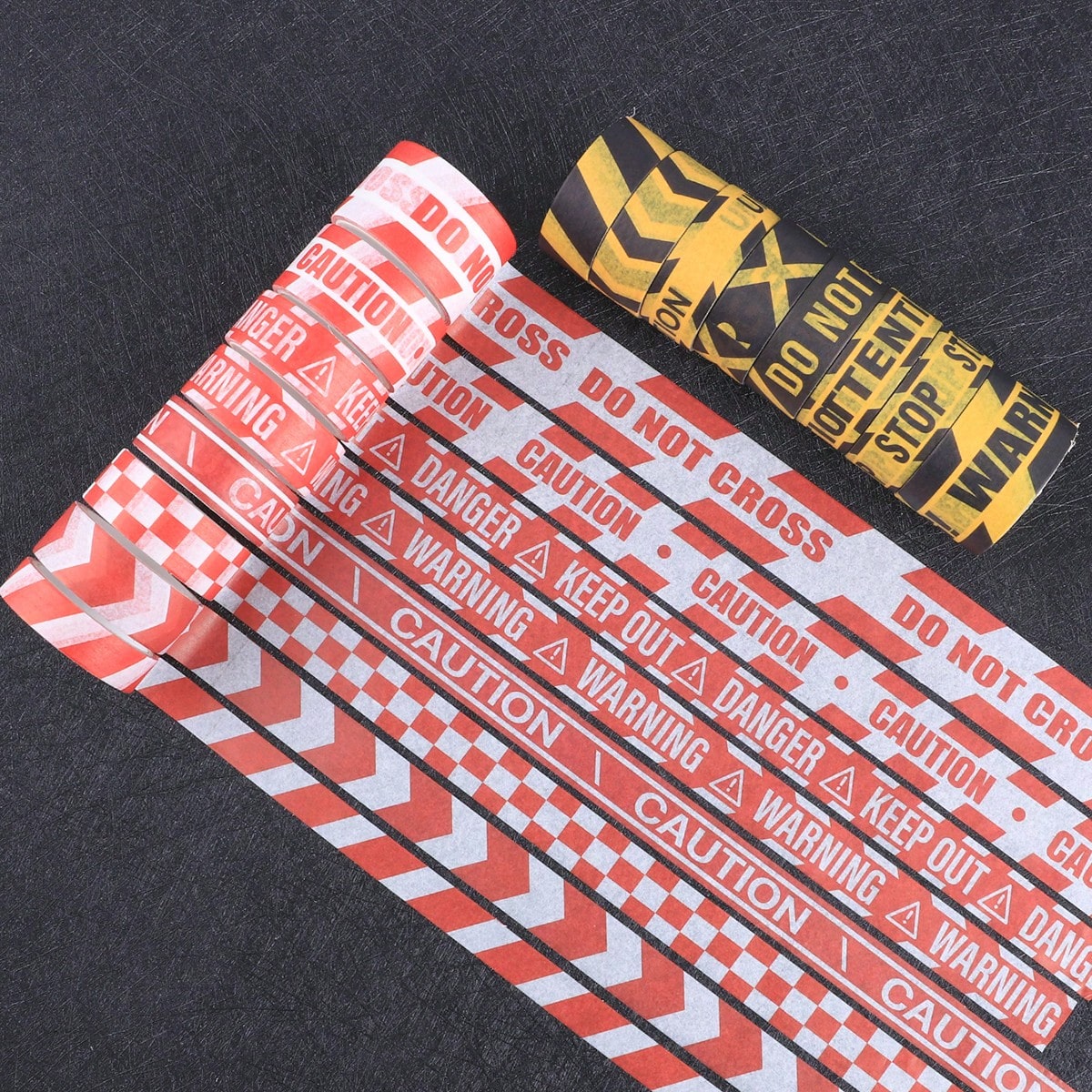 16 Rolls/Box, Creative Warning - Washi Tape Rolls 评论和价格