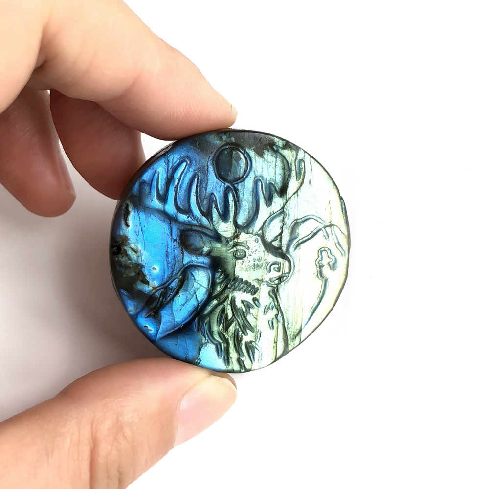 1pc Rainbow Flashy Labradorite - Art Craft Rainbow 评论和价格