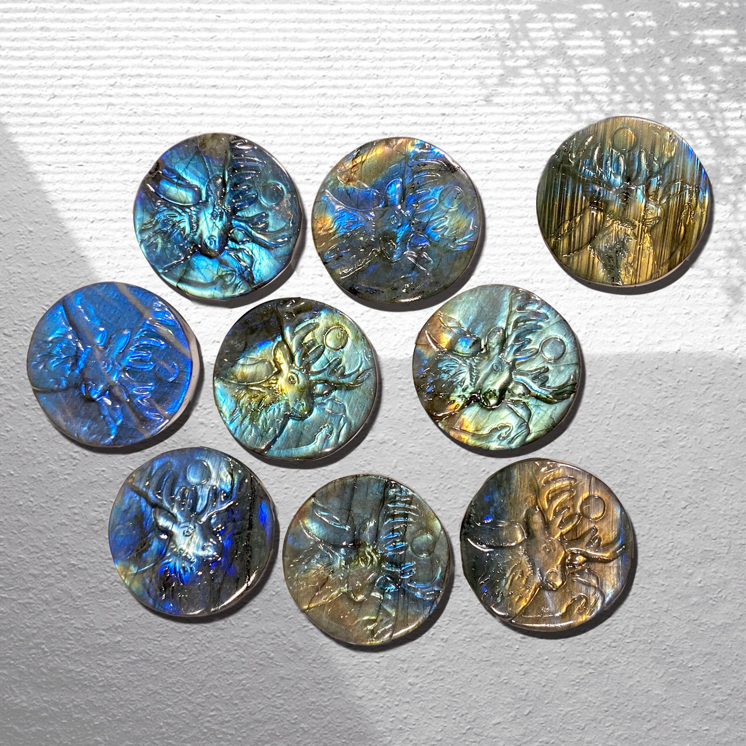 1pc Rainbow Flashy Labradorite - Art Craft Rainbow 评论和价格