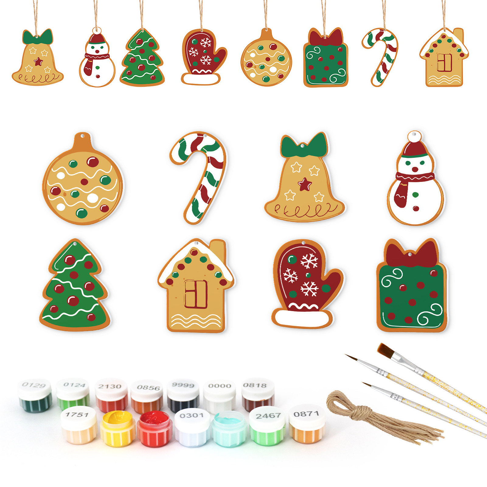 8Pcs/set Christmas Tree Hangin - Art Craft Christmas Tree 评论和价格