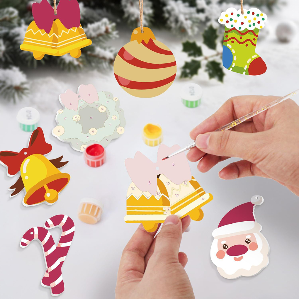 8Pcs/set Christmas Tree Hangin - Art Craft Christmas Tree 评论和价格