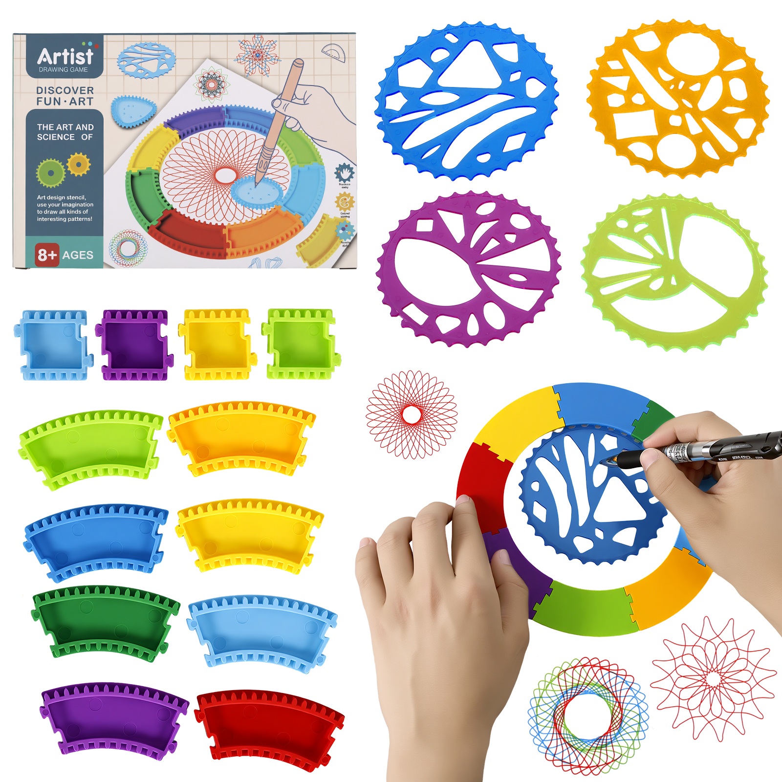 Spiral Art Gear Geometric Rule - Art Craft Kits 评论和价格