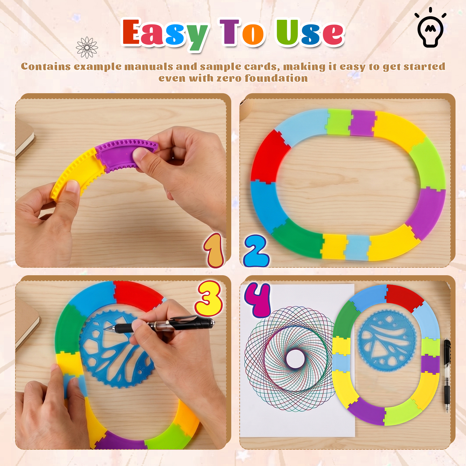 Spiral Art Gear Geometric Rule - Art Craft Kits 评论和价格