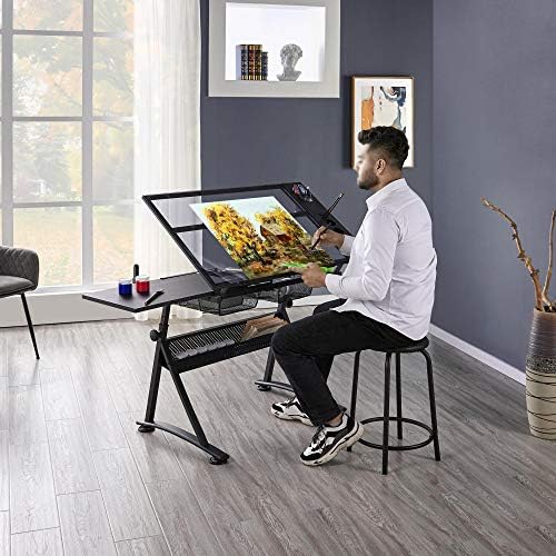 Drafting Table w/Stool Height  - Art & Craft Tape 评论和价格