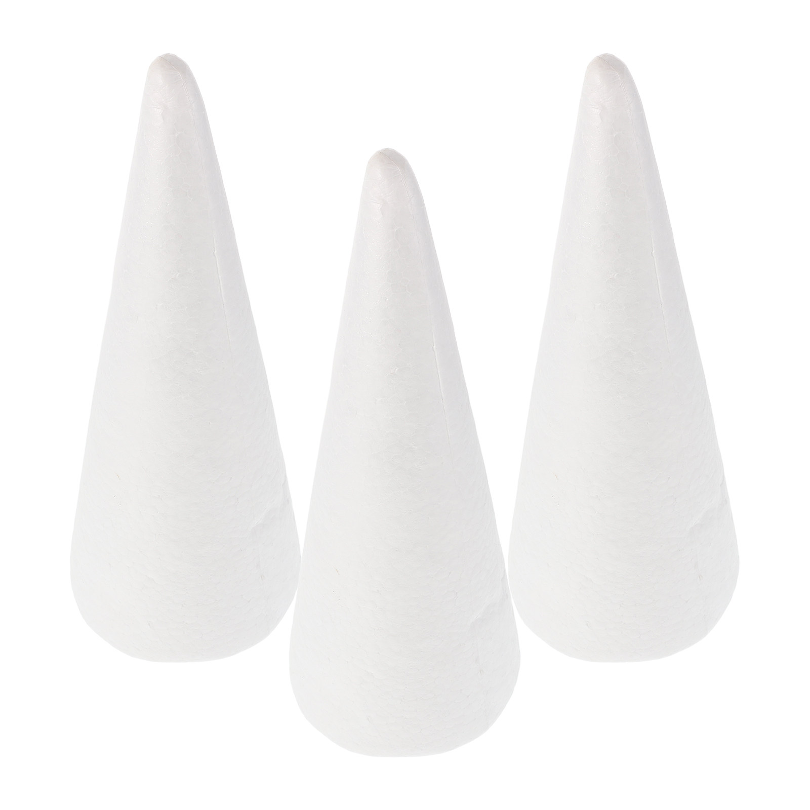 3Pcs Foam Cones Cone Shaped Po - Art Craft Christmas Tree 评论和价格