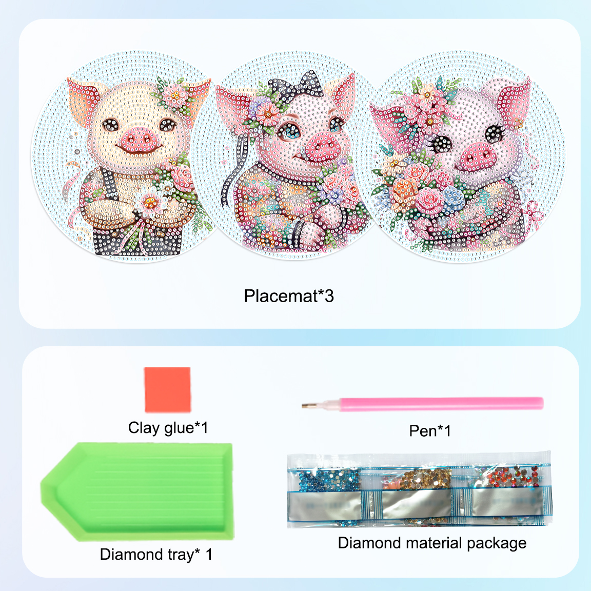 3Pcs Diamond Art Painting Plac - Art Craft Kits 评论和价格