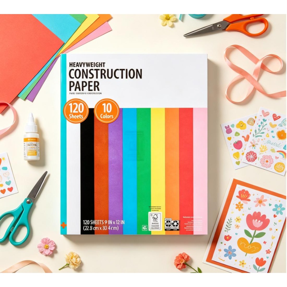 120‑Sheets Heavyweight Constru - Art Craft With Paper 评论和价格