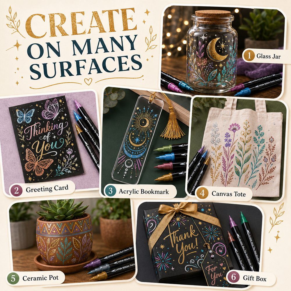 Dual-Tip Metallic Acrylic Pain - Art Craft Journals 评论和价格