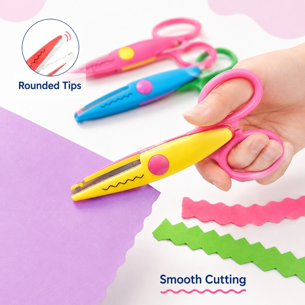 Decorative Wavy Scissors 6Pcs/ - Art Craft Using Paper 评论和价格