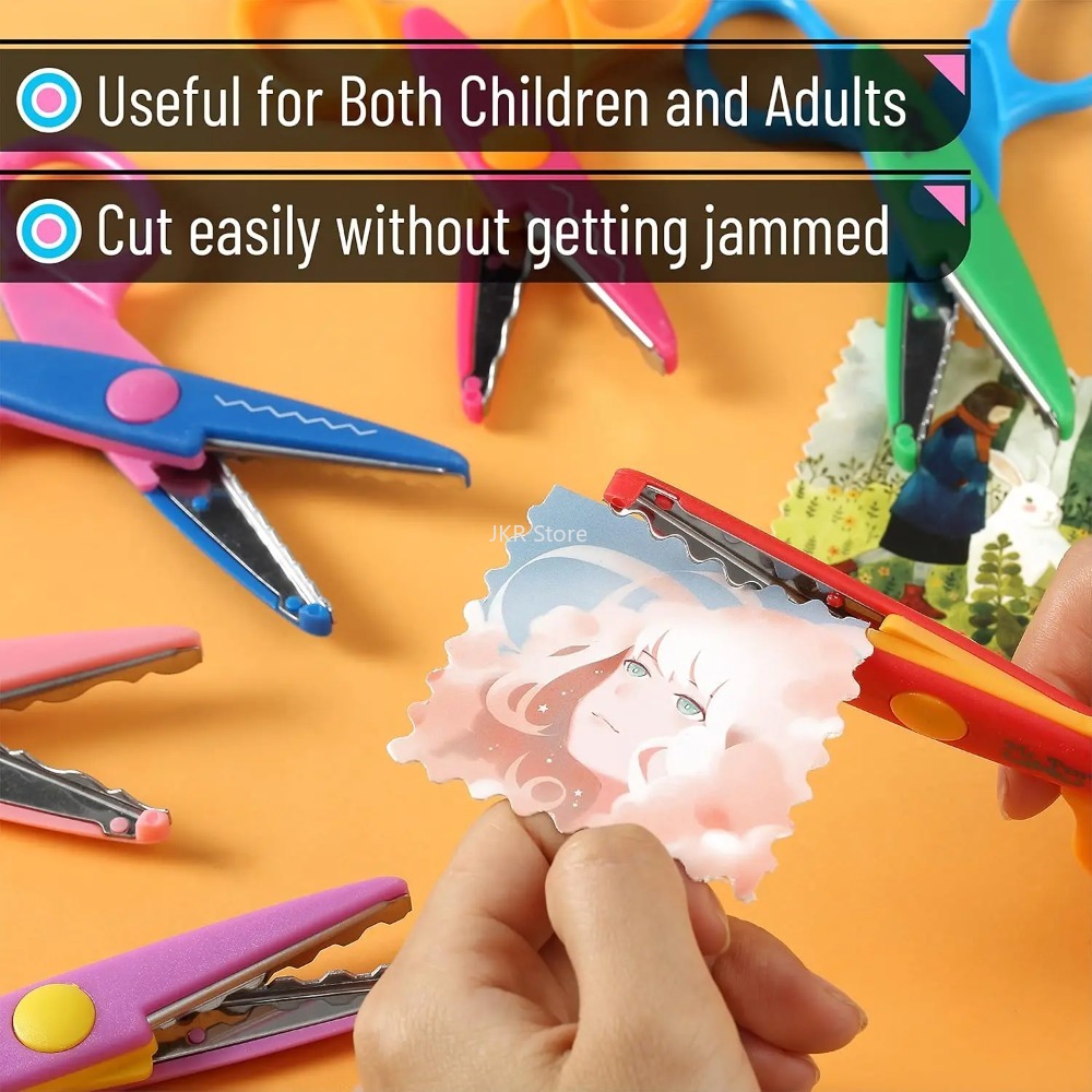 Decorative Wavy Scissors 6Pcs/ - Art Craft Using Paper 评论和价格