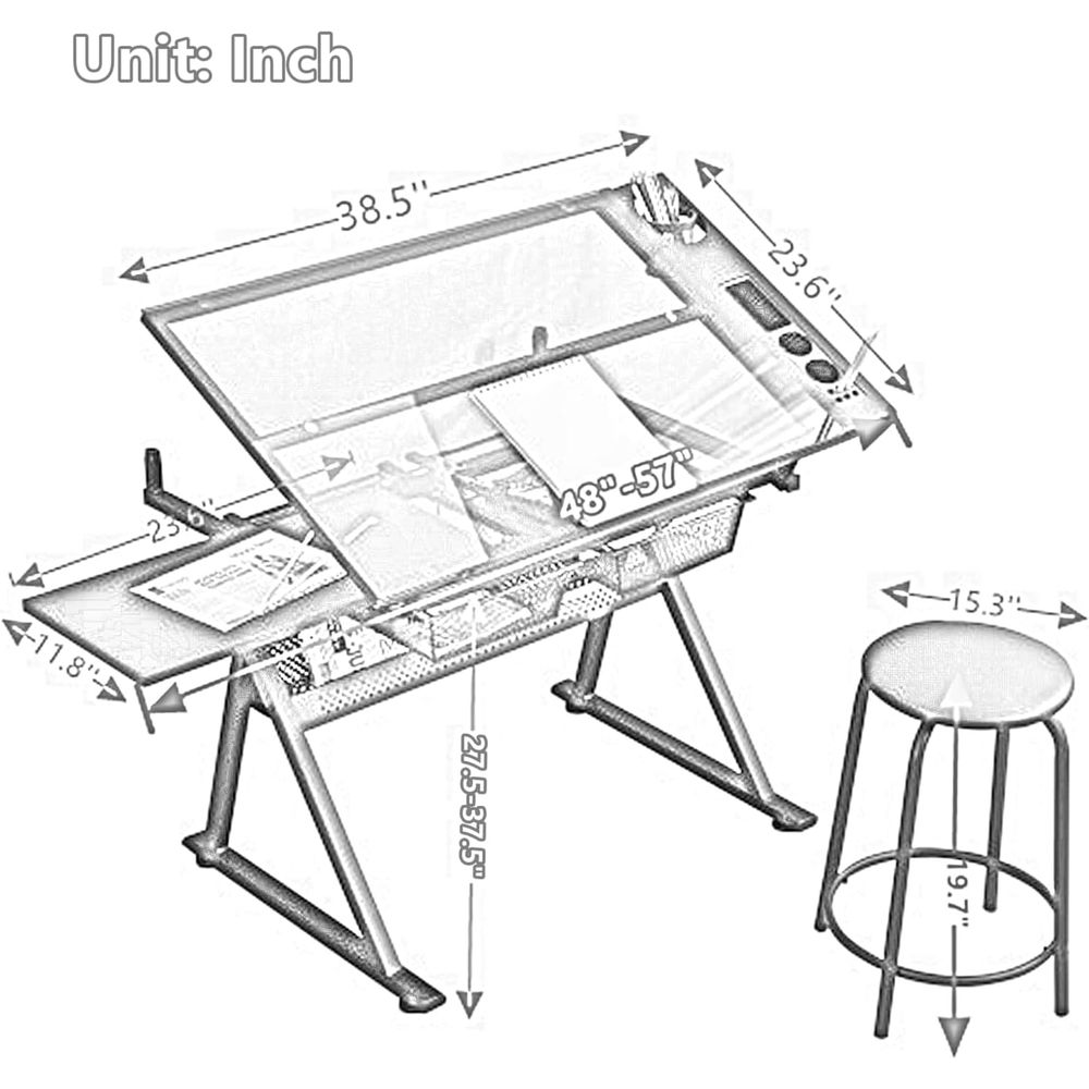 Adjustable Height Glass Art De - Art & Craft Tape 评论和价格
