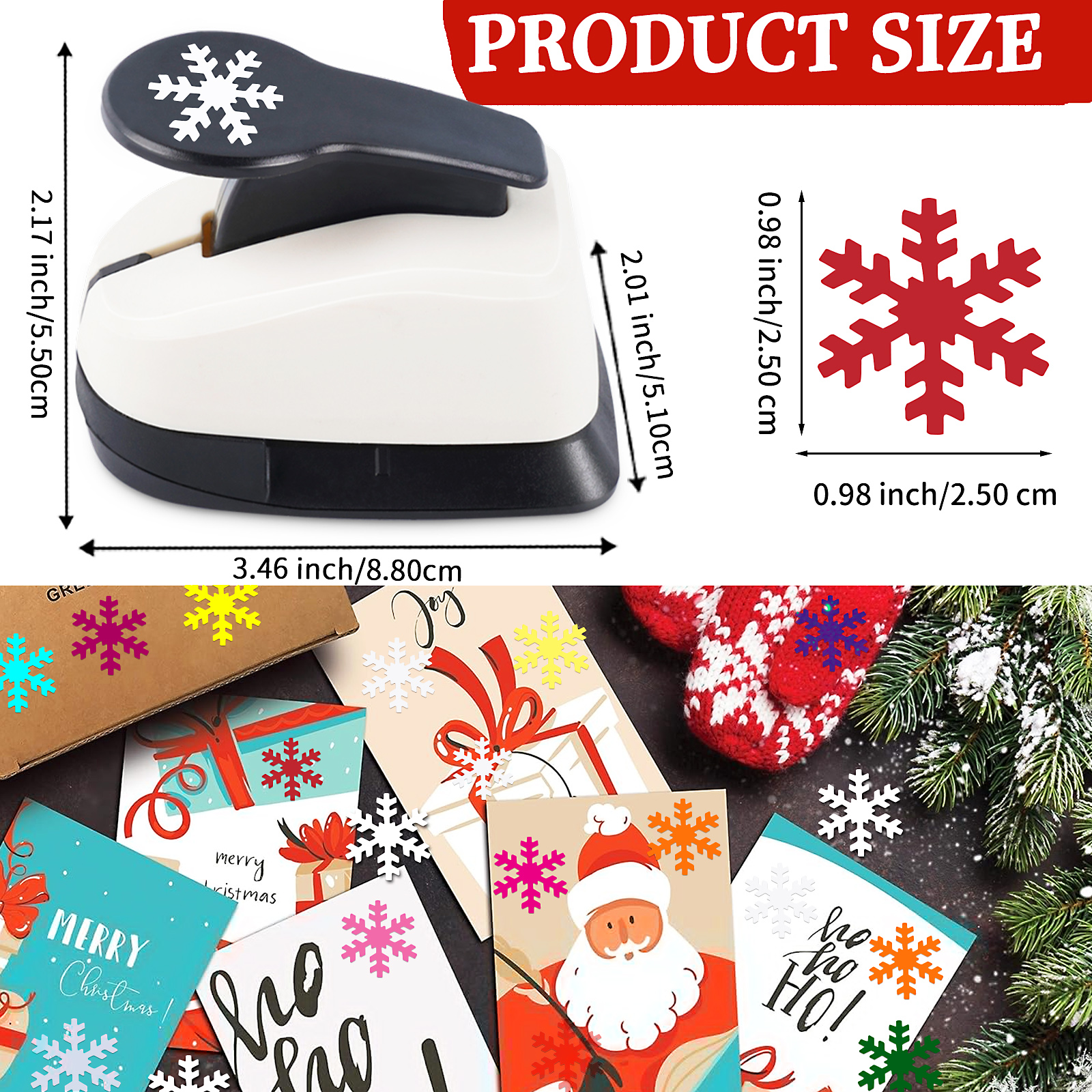 3pcs Paper Hole Puncher Cutter - Art Craft Christmas Tree 评论和价格