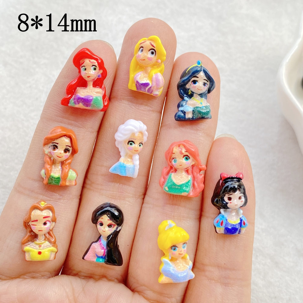 60Pcs Mixed Nail Art Resin Mix - Art Craft Disney 评论和价格