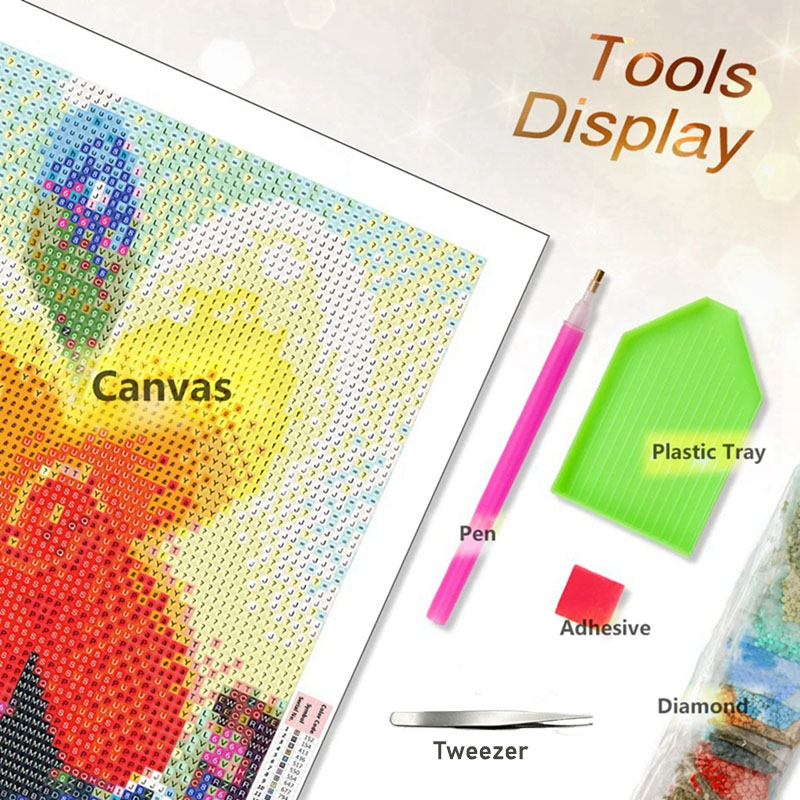 5D DIY Diamond Painting Kit Co - Art Craft Rainbow 评论和价格