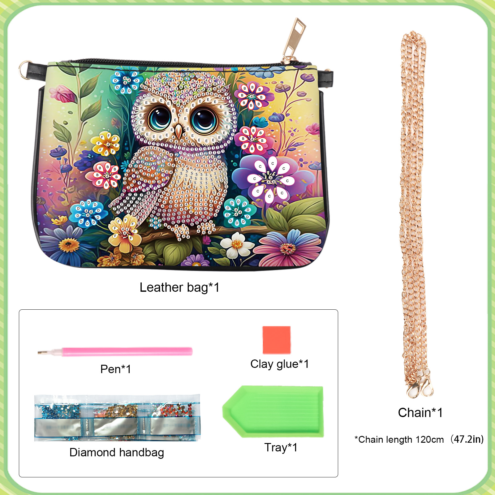 Colorful Owl Diamond Art Paint - Art Craft Kits 评论和价格