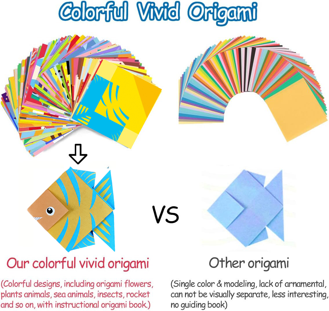 Origami Kit 30/96 Sheets Origa - Art Craft Rainbow 评论和价格