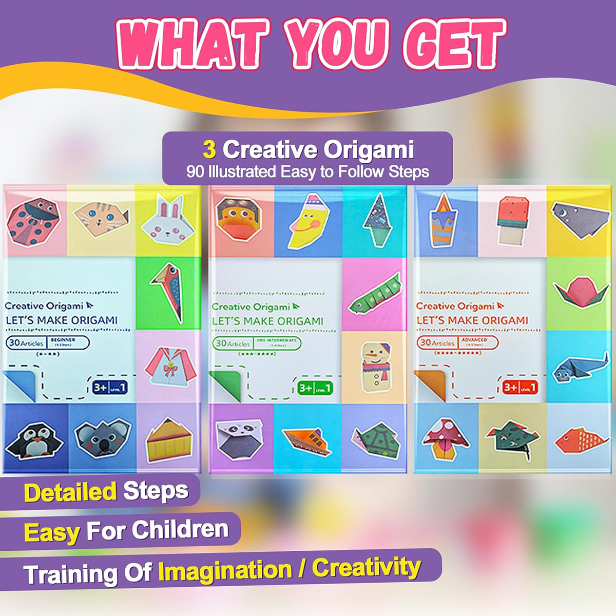 Origami Kit 30/96 Sheets Origa - Art Craft Rainbow 评论和价格