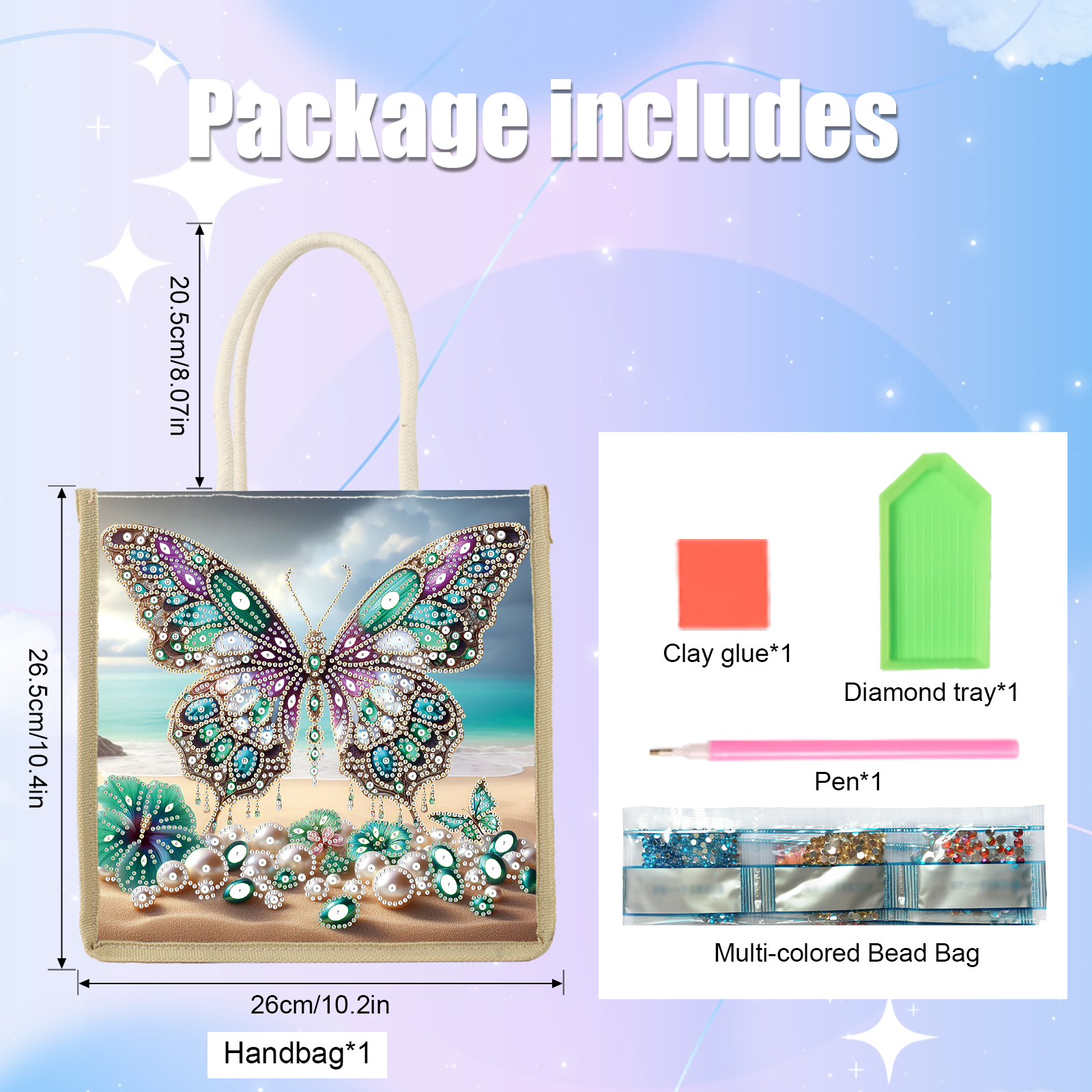 Diamond Art Painting Handbag K - Art Craft Kits 评论和价格