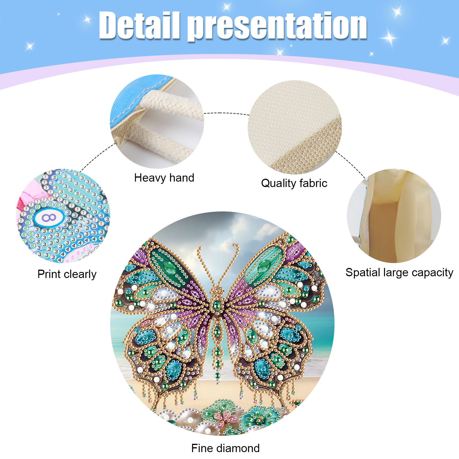 Diamond Art Painting Handbag K - Art Craft Kits 评论和价格