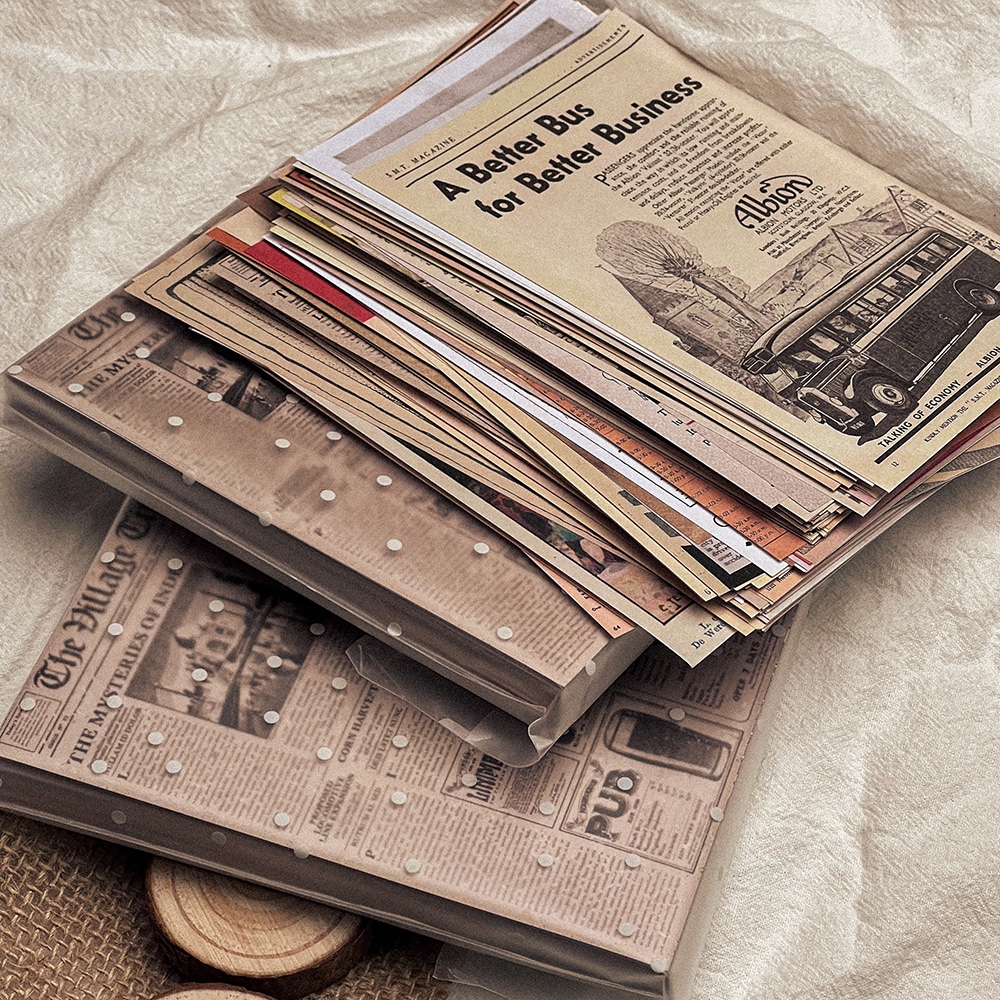 118Pcs Vintage Old Newspaper C - Art Craft Journals 评论和价格