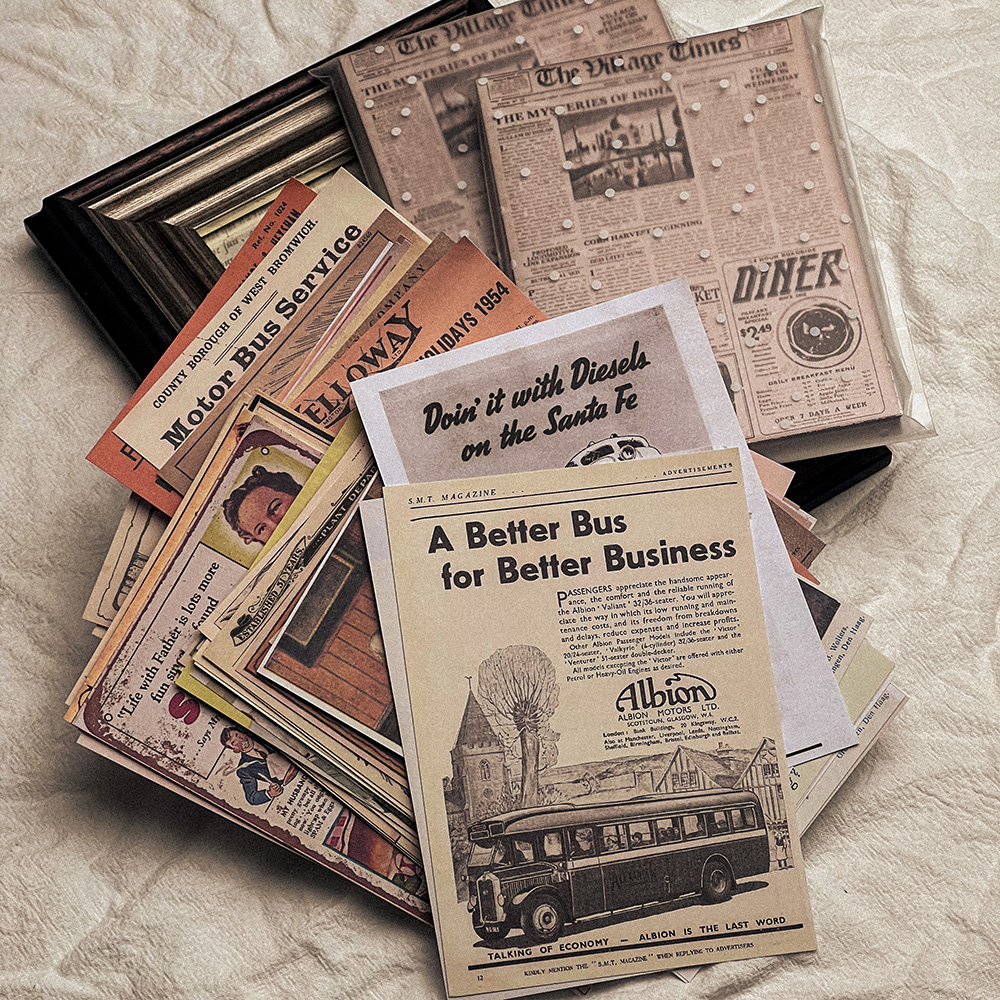 118Pcs Vintage Old Newspaper C - Art Craft Journals 评论和价格