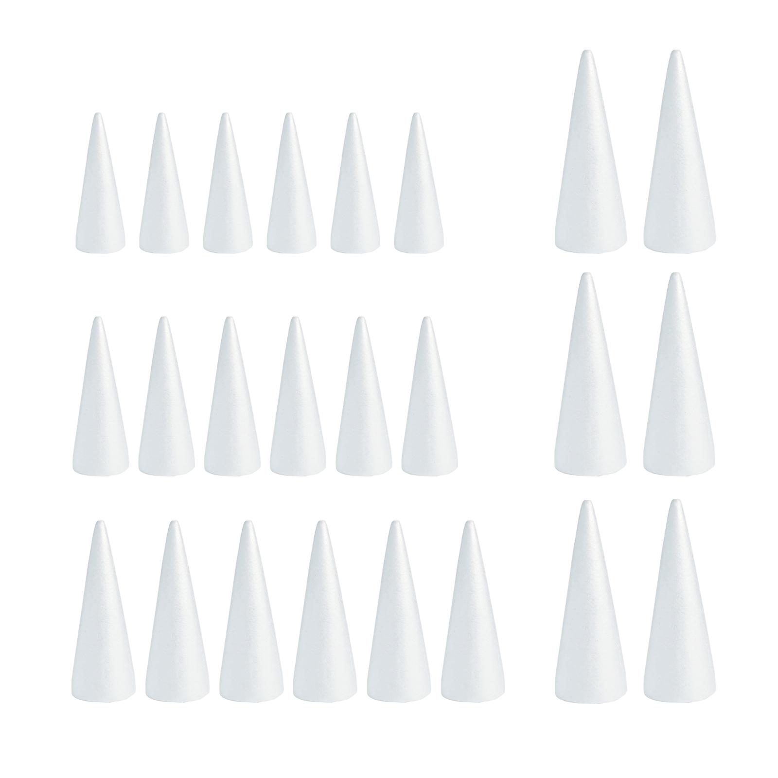 White Crafts Foam Cones for DI - Art Craft Christmas Tree 评论和价格