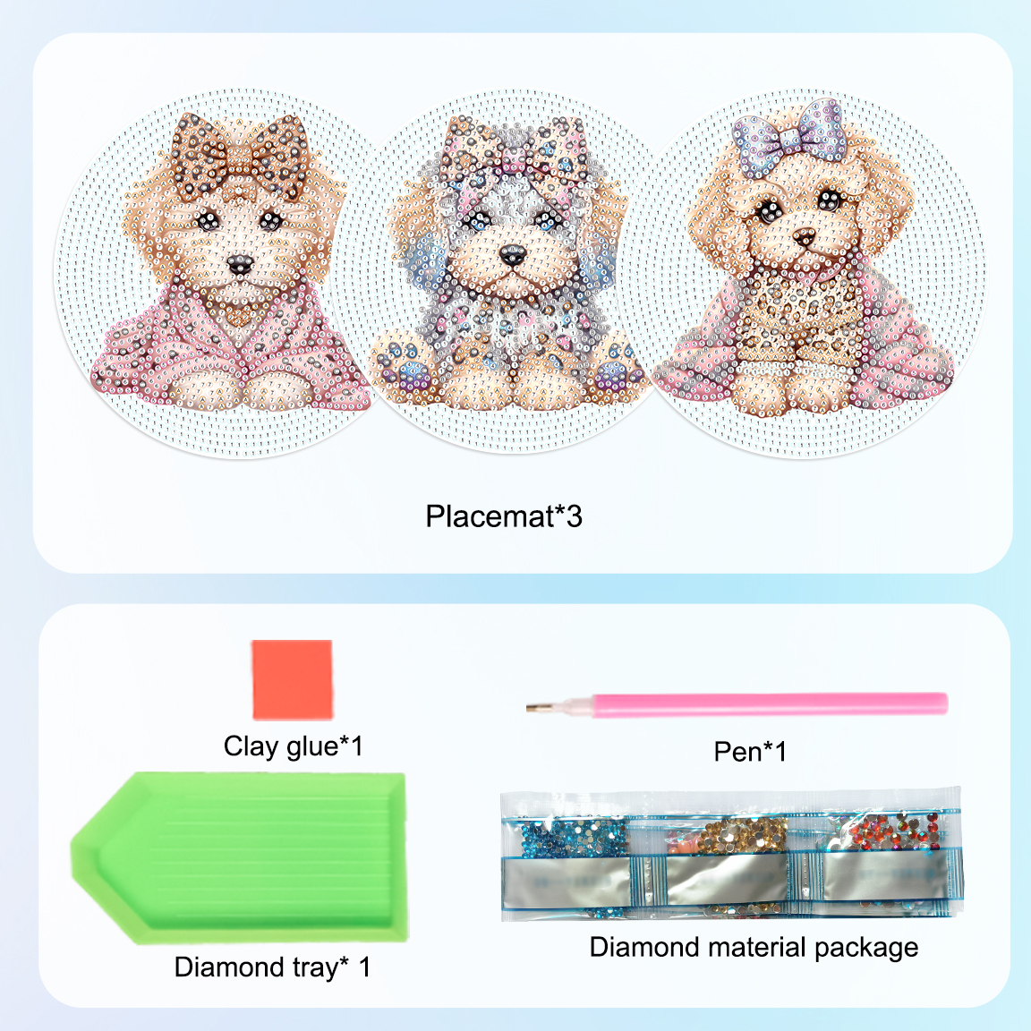 3Pcs Diamond Art Painting Plac - Art Craft Kits 评论和价格