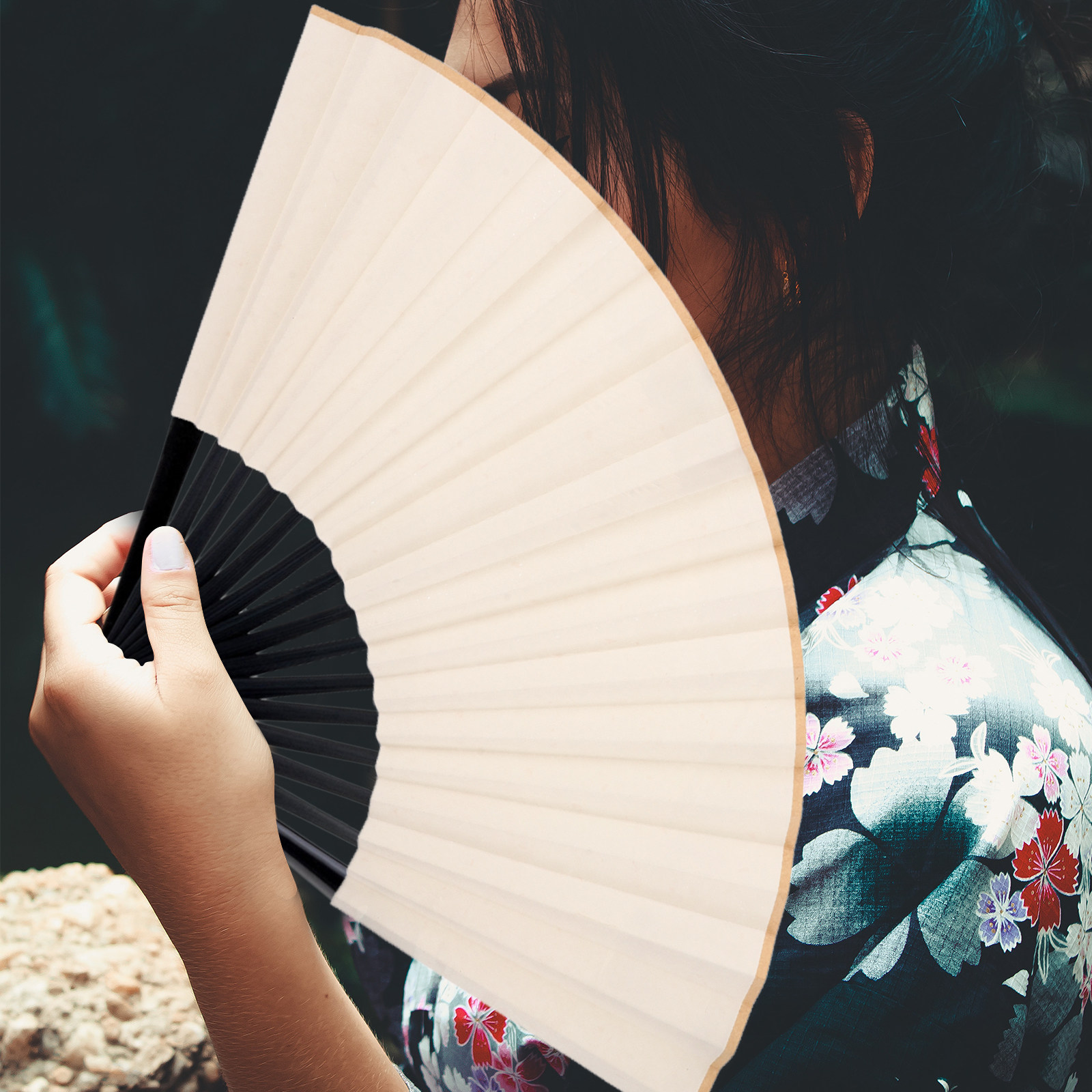 2Pcs Easy to Use Blank Fan Sur - Art Craft Using Paper 评论和价格
