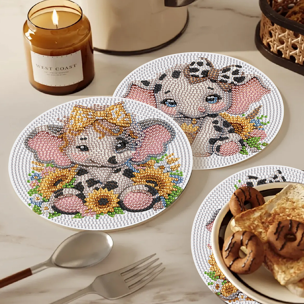 3Pcs Diamond Art Painting Plac - Art Craft Elephant 评论和价格